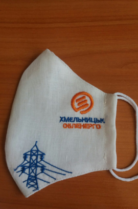 Маска-вишиванка з логотипом